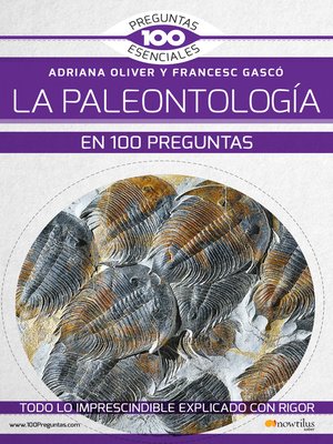 cover image of La paleontología en 100 preguntas